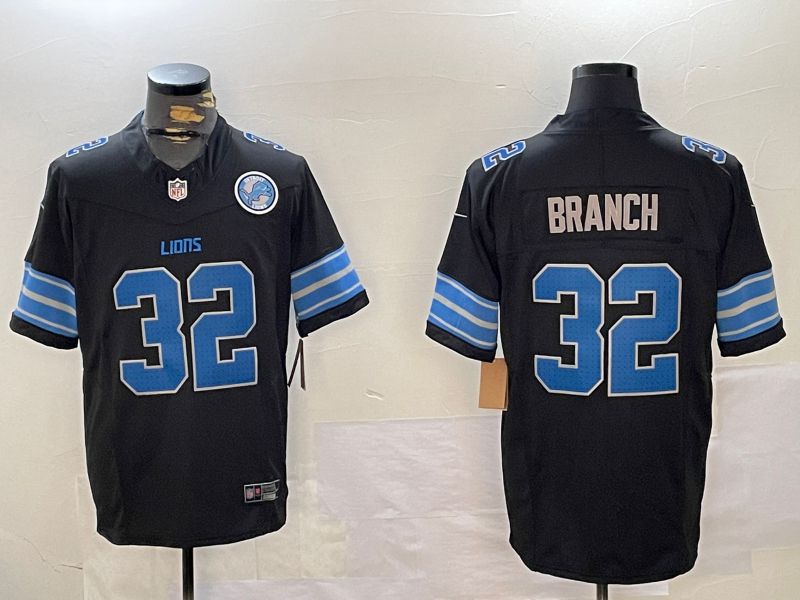 Men Detroit Lions #32 Branch Black three generations 2024 Nike Limited NFL Jersey style 2->detroit lions->NFL Jersey